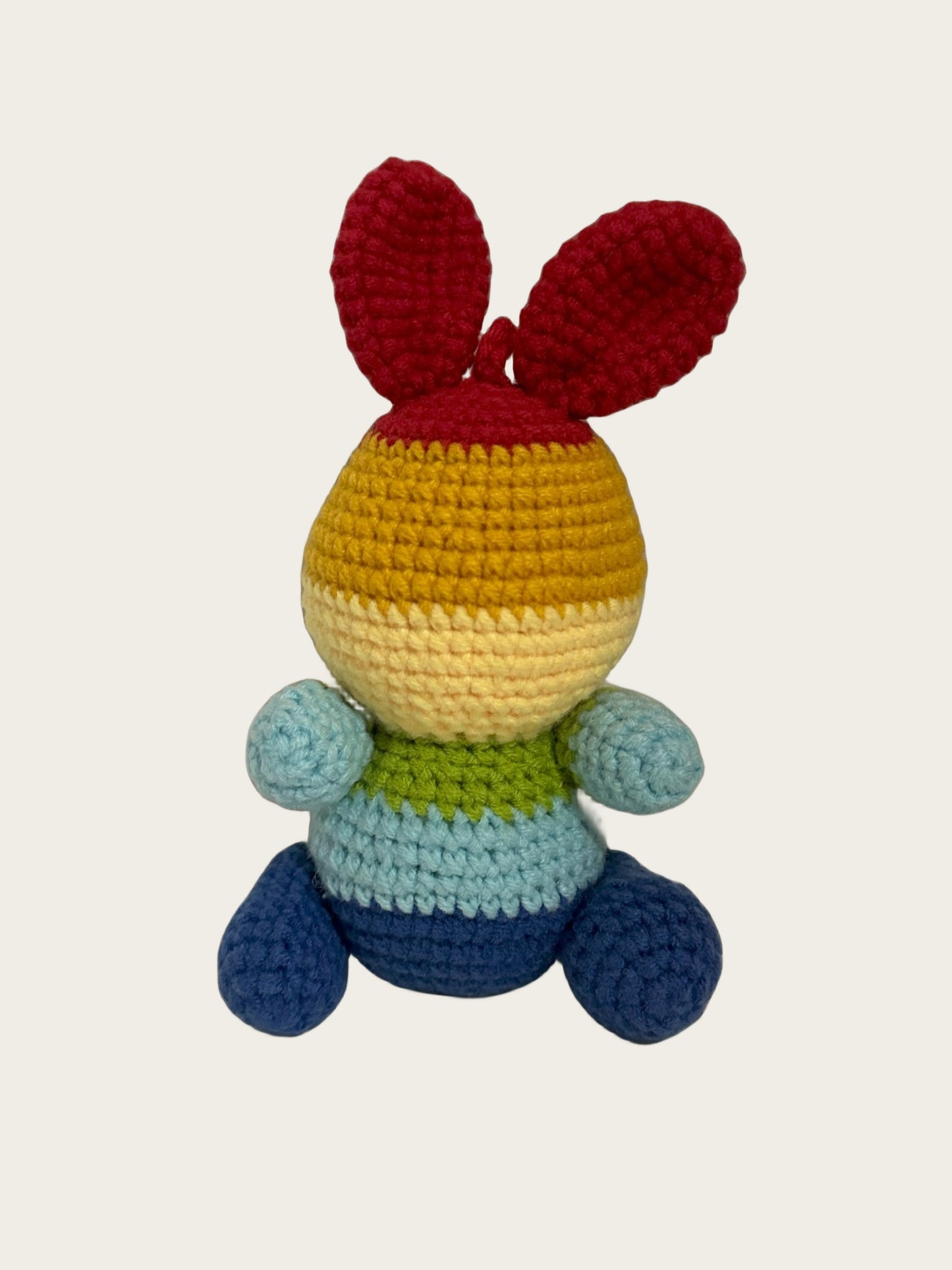 Crochet Rainbow Bunny Plushie Amigurumi